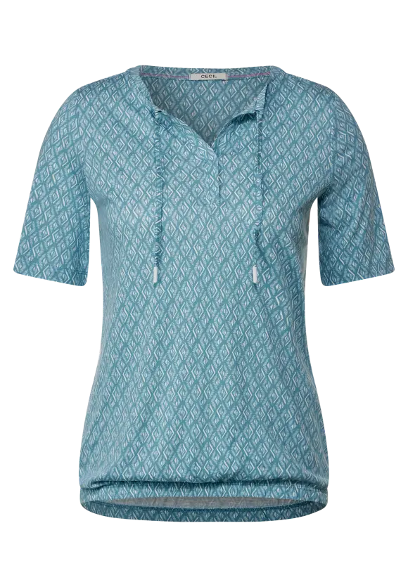 CECIL Shirt mit Rhombus Print