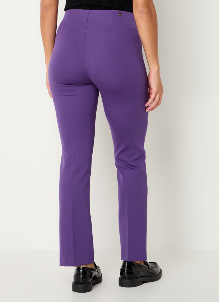 Pantalon Rosner Alisa taille haute coupe slim avec pli marqué
