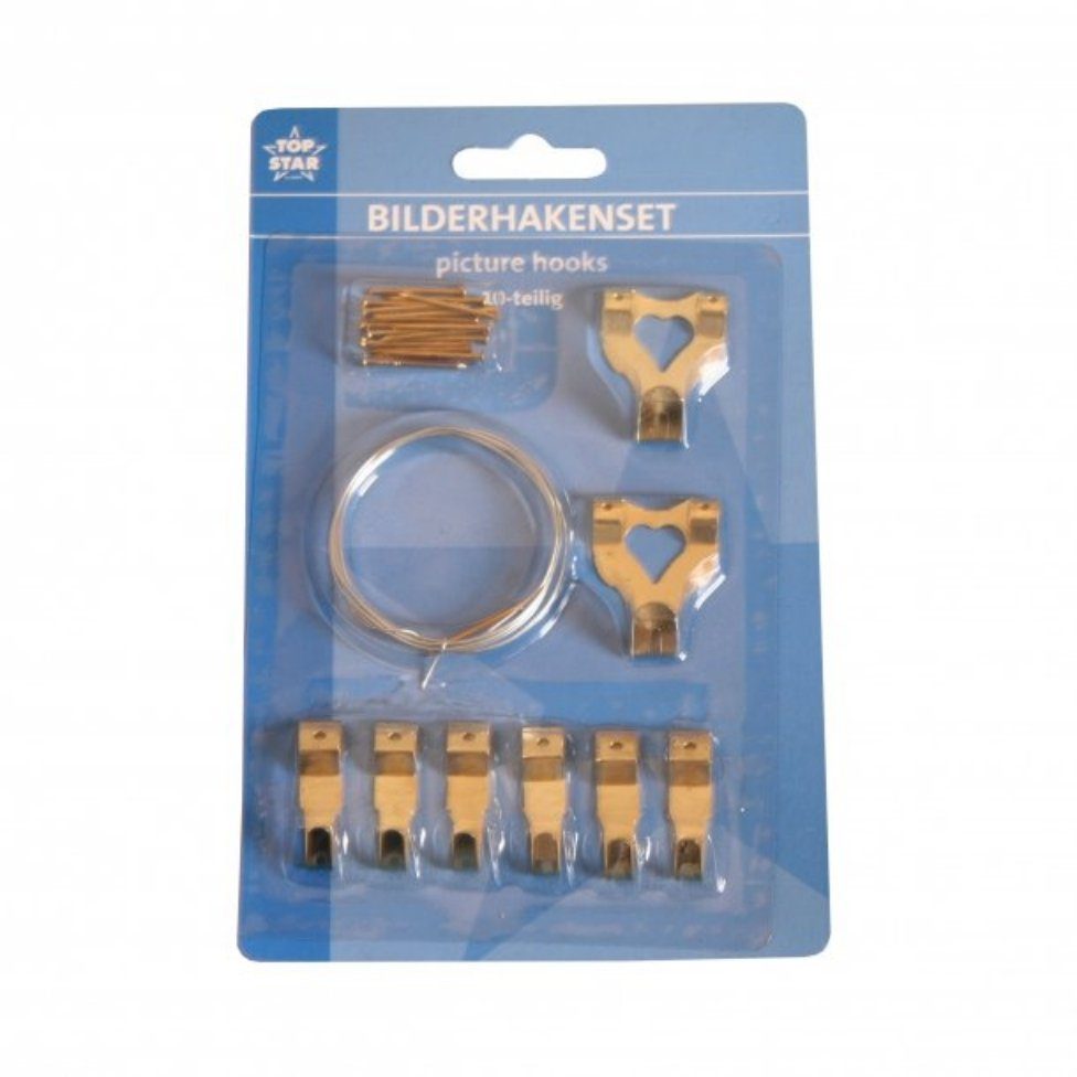 TOP STAR Wandhaken Bilderhaken-Set, 10-tlg. 175046, (1-St)
