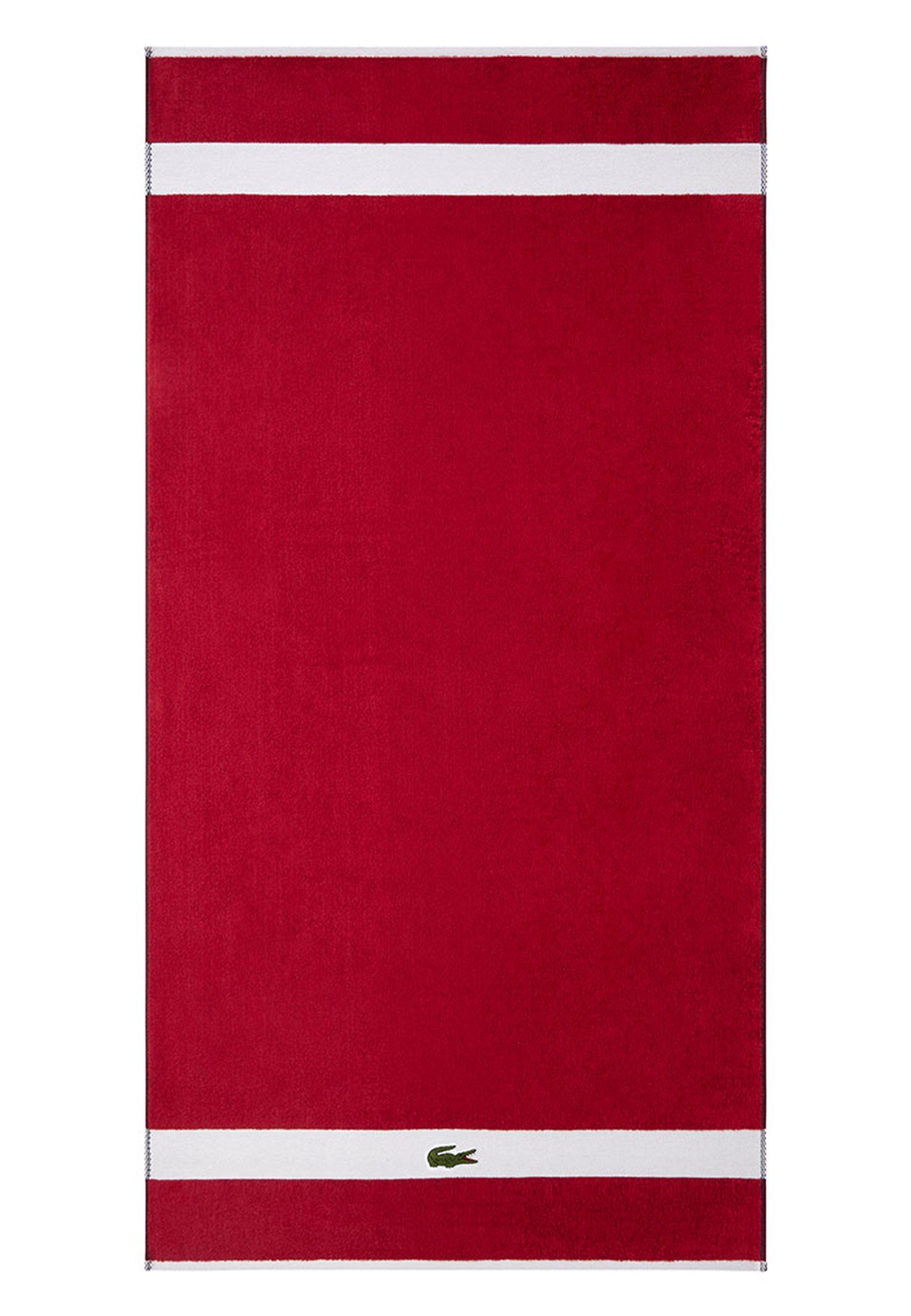 Lacoste Duschtuch L CASUAL, mit Aufnähern
