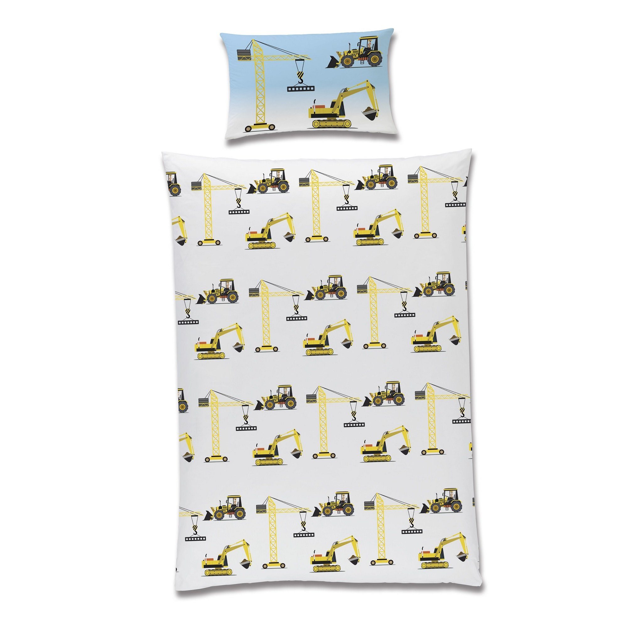 Babybettwäsche mit hellem Motiv 