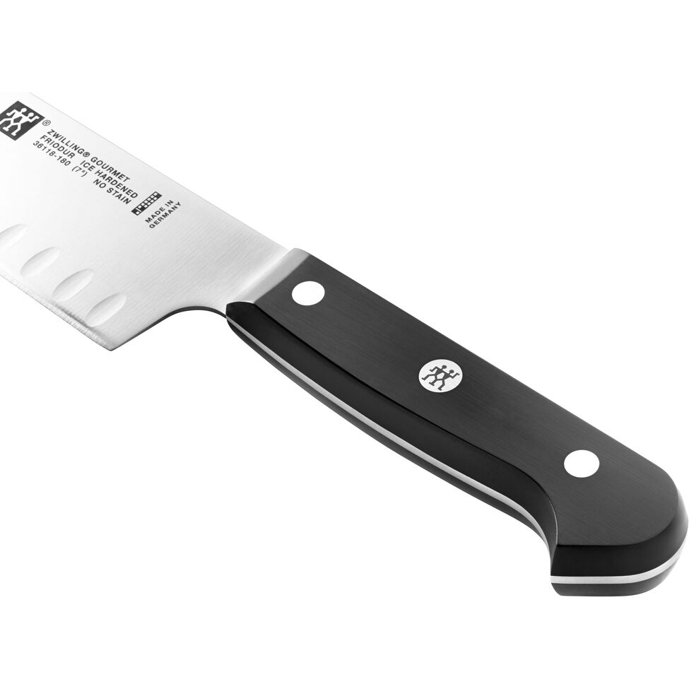 Santokumesser 18 cm, Kullenschliff