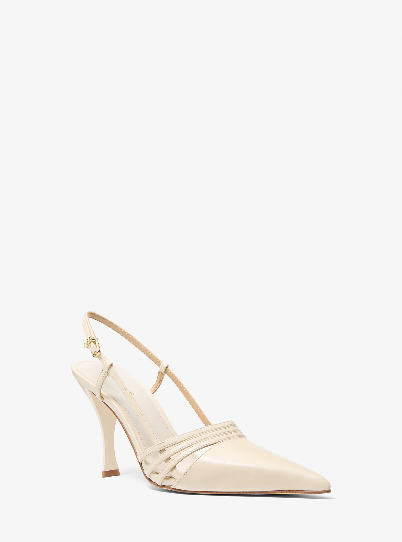 Haisley Leather Slingback Pump - LT CREAM