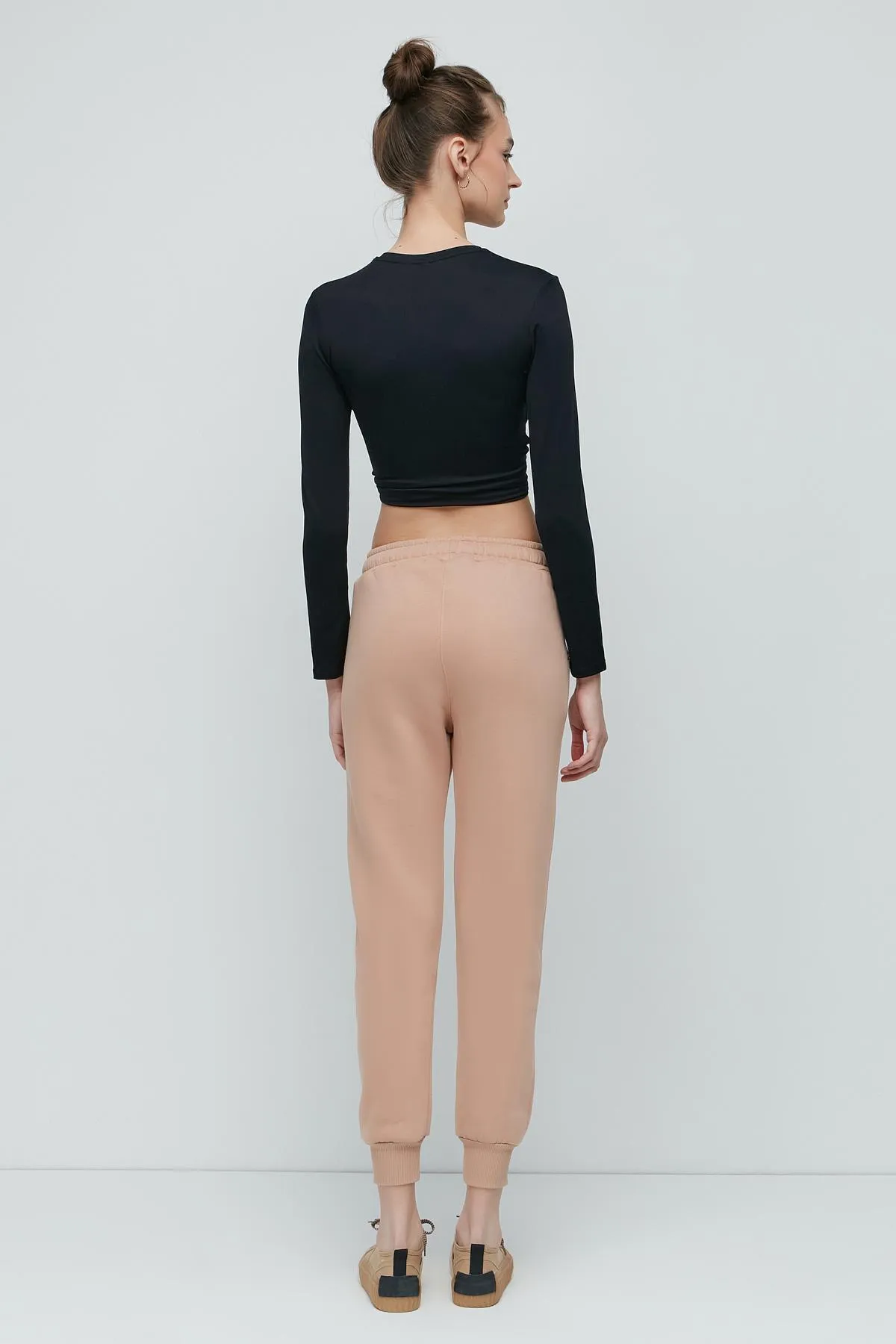 C&City  Jogginghose mit Bündchen am Bein 903 Creme