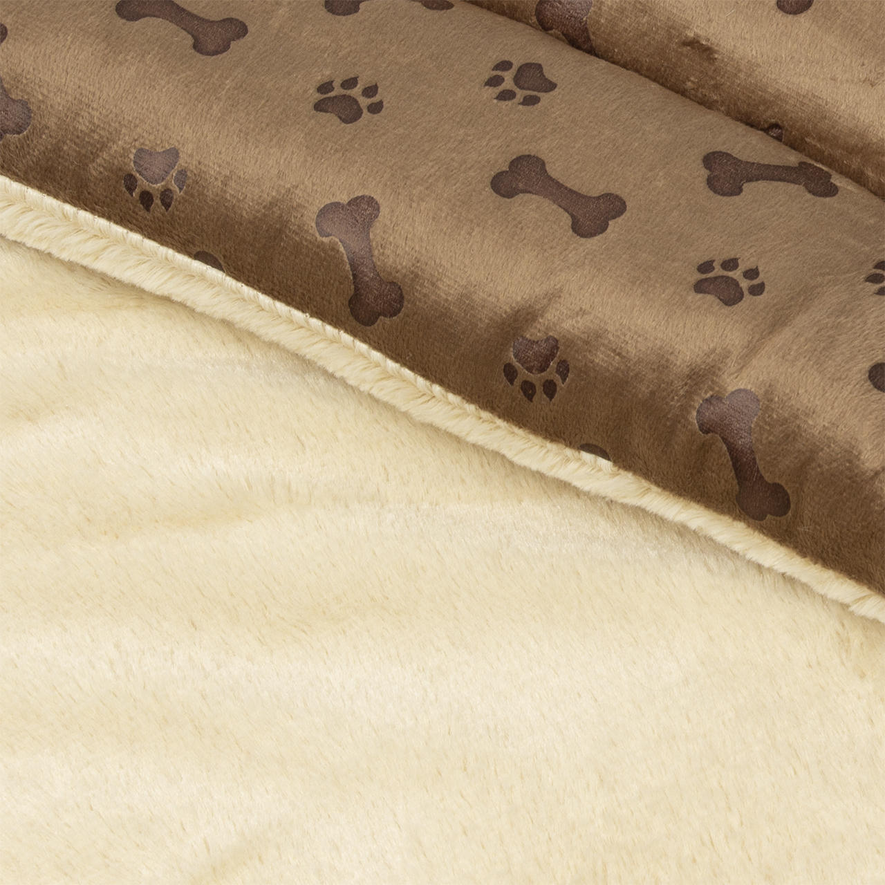 Wallace & Jones Hundebetten Wallace & Jones gepolsterte Plüsch Wendedecke Leeds L