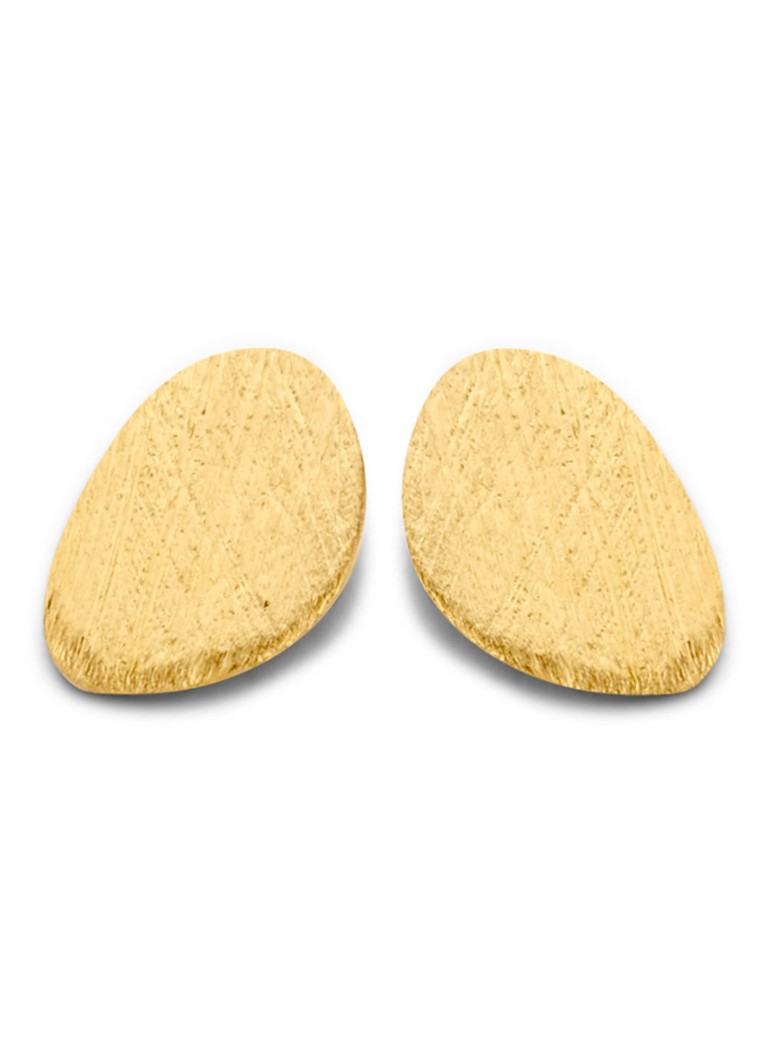 Casa Jewelry Sugarbowl Mini Satin Earrings Gilded