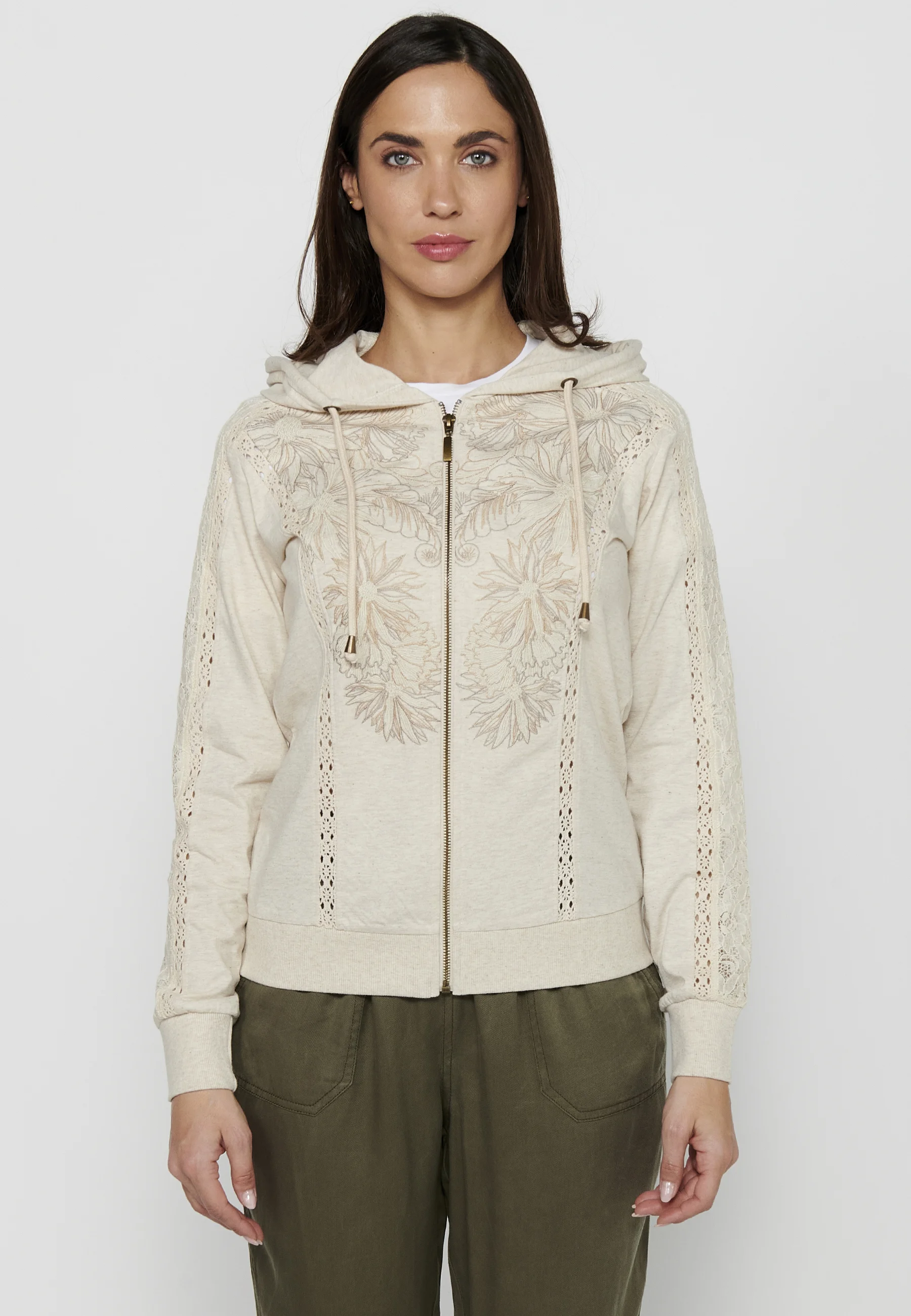 Sudadera con capucha y cremallera Koroshi