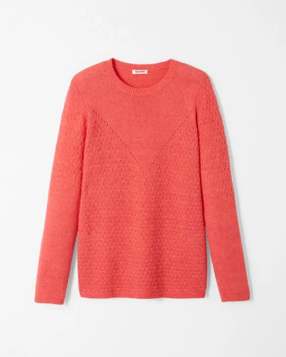Pull maille ajourée et point fantaisie Thermolactyl