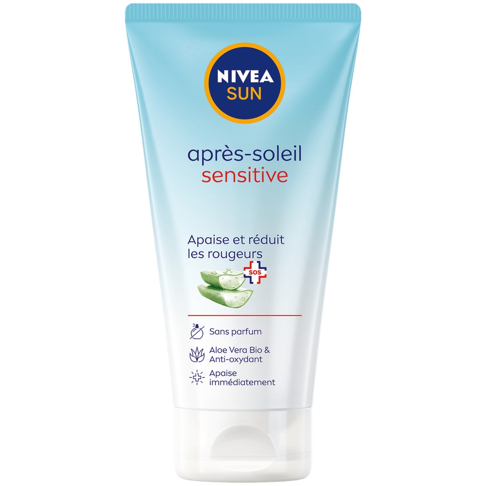 nivea Gel après-soleil peaux sensibles SOS à l'Aloe Vera BIO Soin Après-soleil
