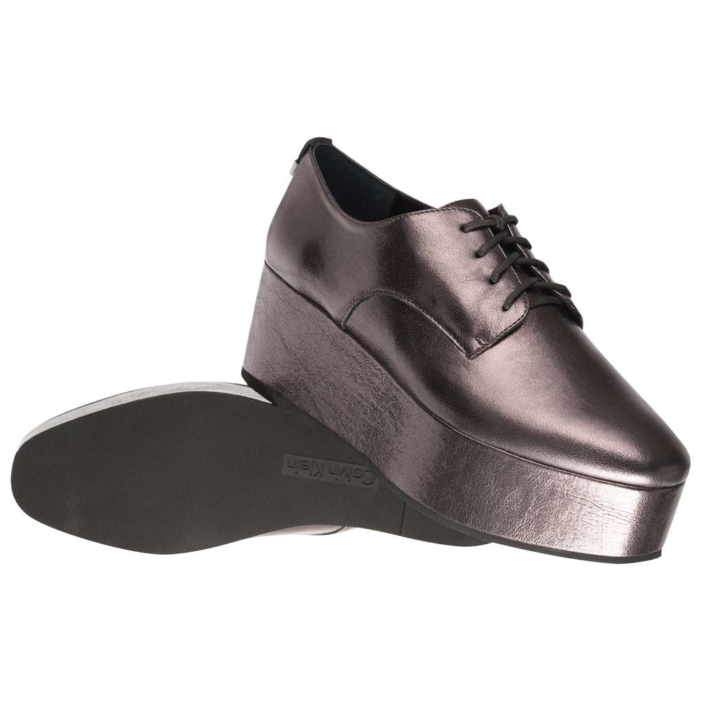Calvin Klein Platform Oxford Damen Schuhe E5566GUN