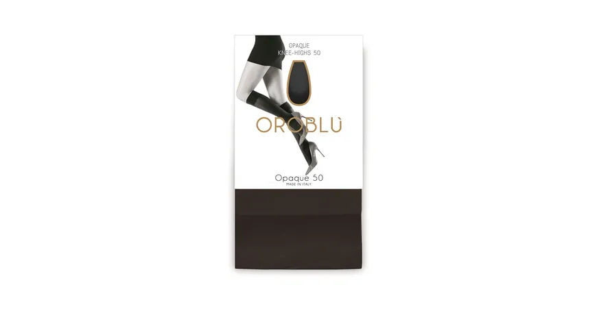 OROBLU Damen Kniestrümpfe Opaque 50 DEN Black