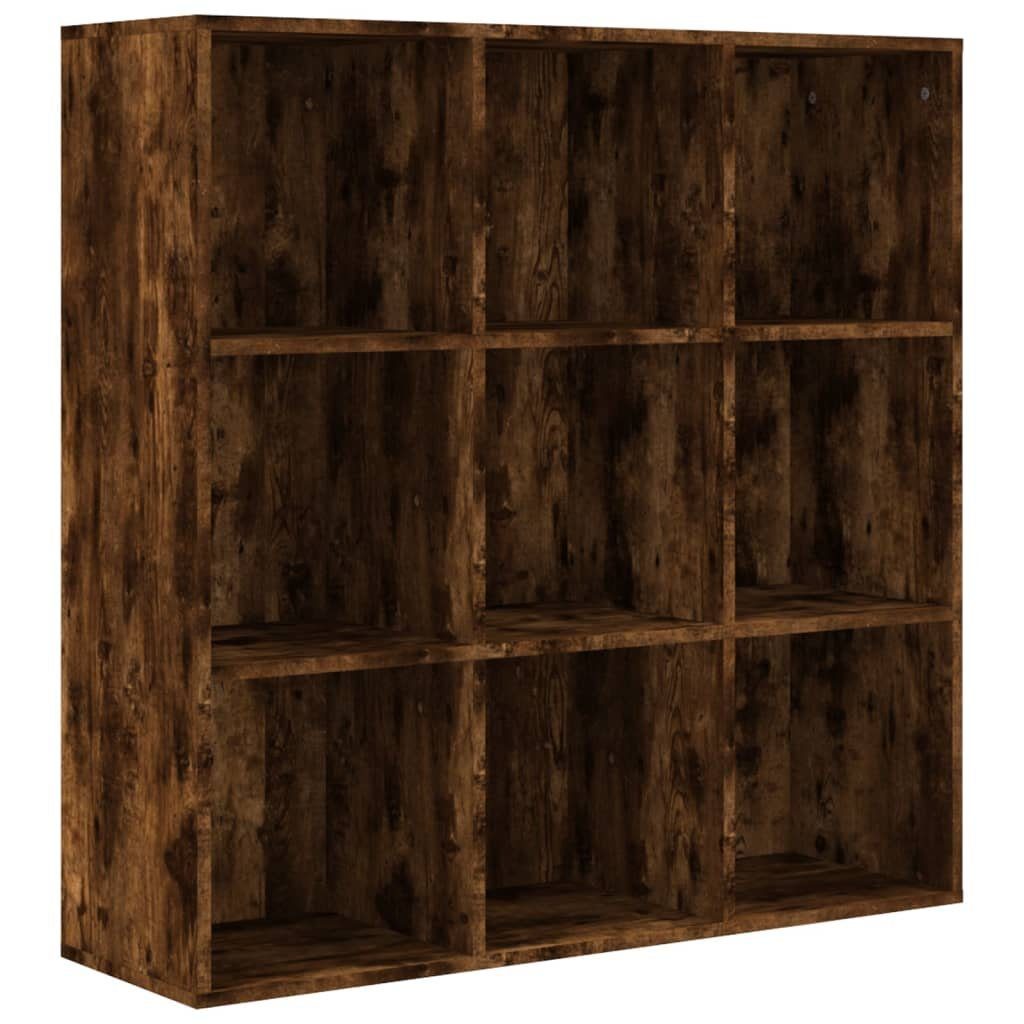 vidaXL Bücherregal Bücherschrank Räuchereiche 98x30x98 cm, 1-tlg.