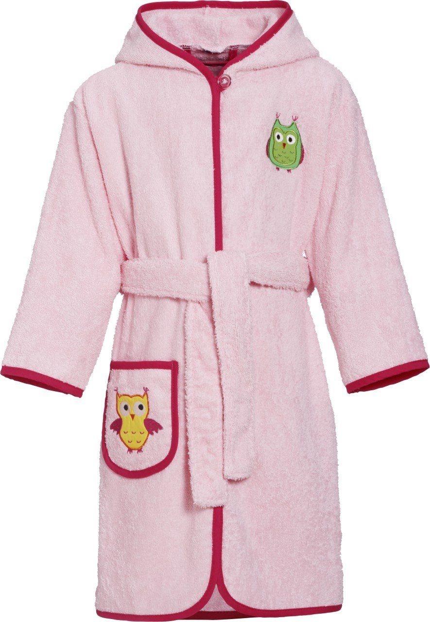 Playshoes Kinderbademantel Frottee-Bademantel Eule