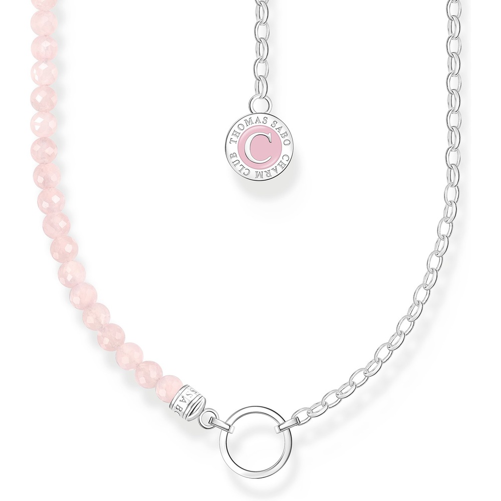 Thomas Sabo Chaînette 925 Argent, Émail rose collier