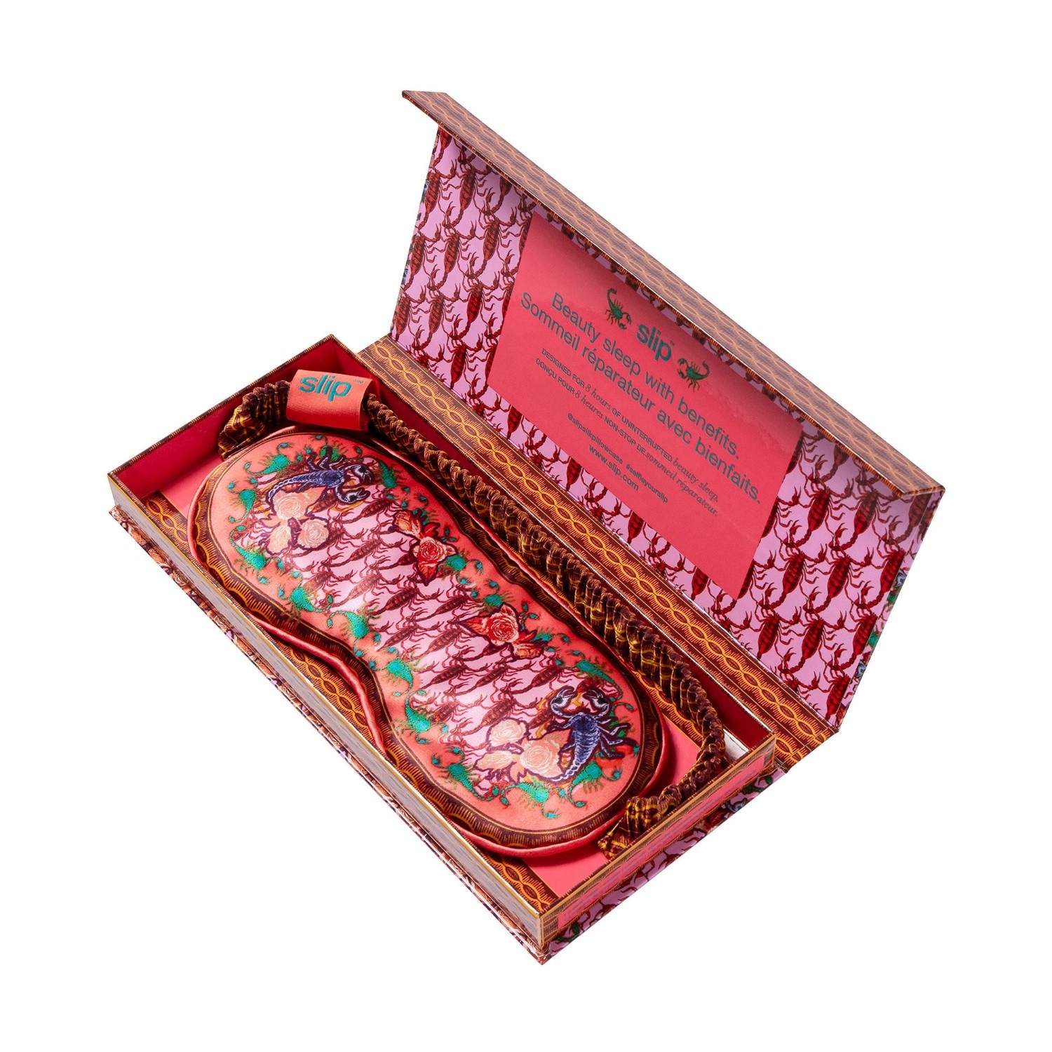 Ren silke slip-on sovemaske - stjernetegn - skorpion