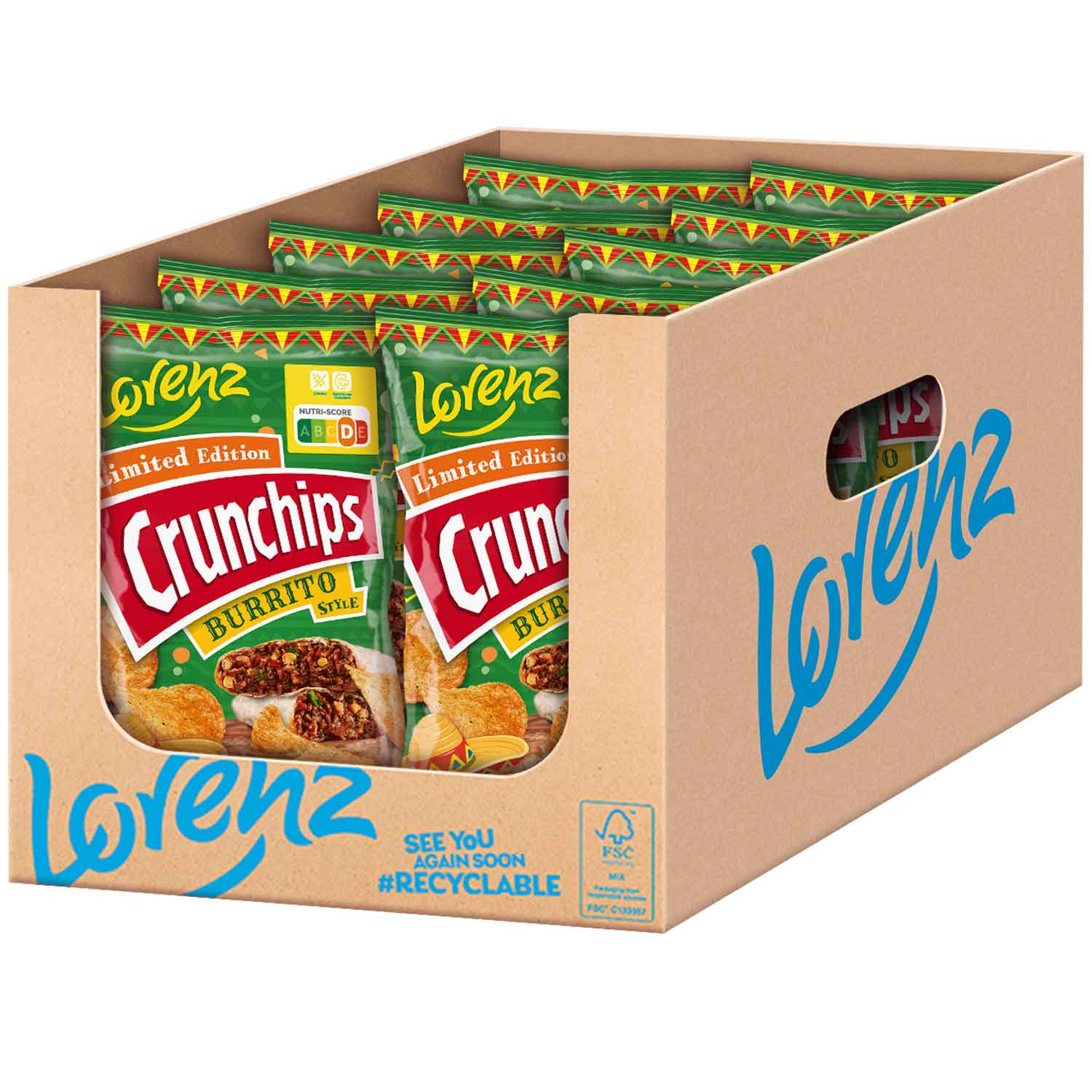 Lorenz Crunchips Burrito Style 130g