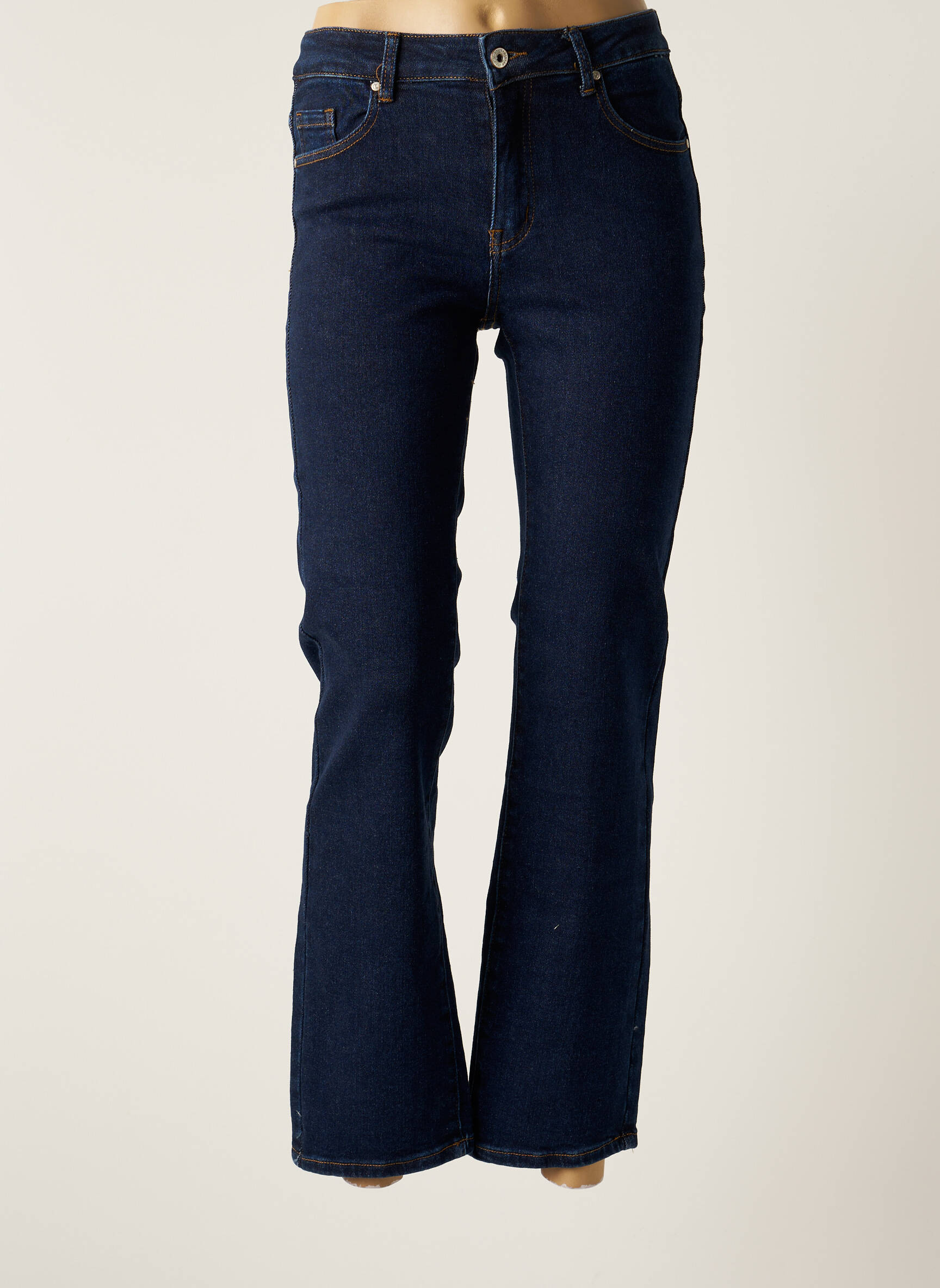 Sarah John Jeans Coupe Droite Femme couleur bleu