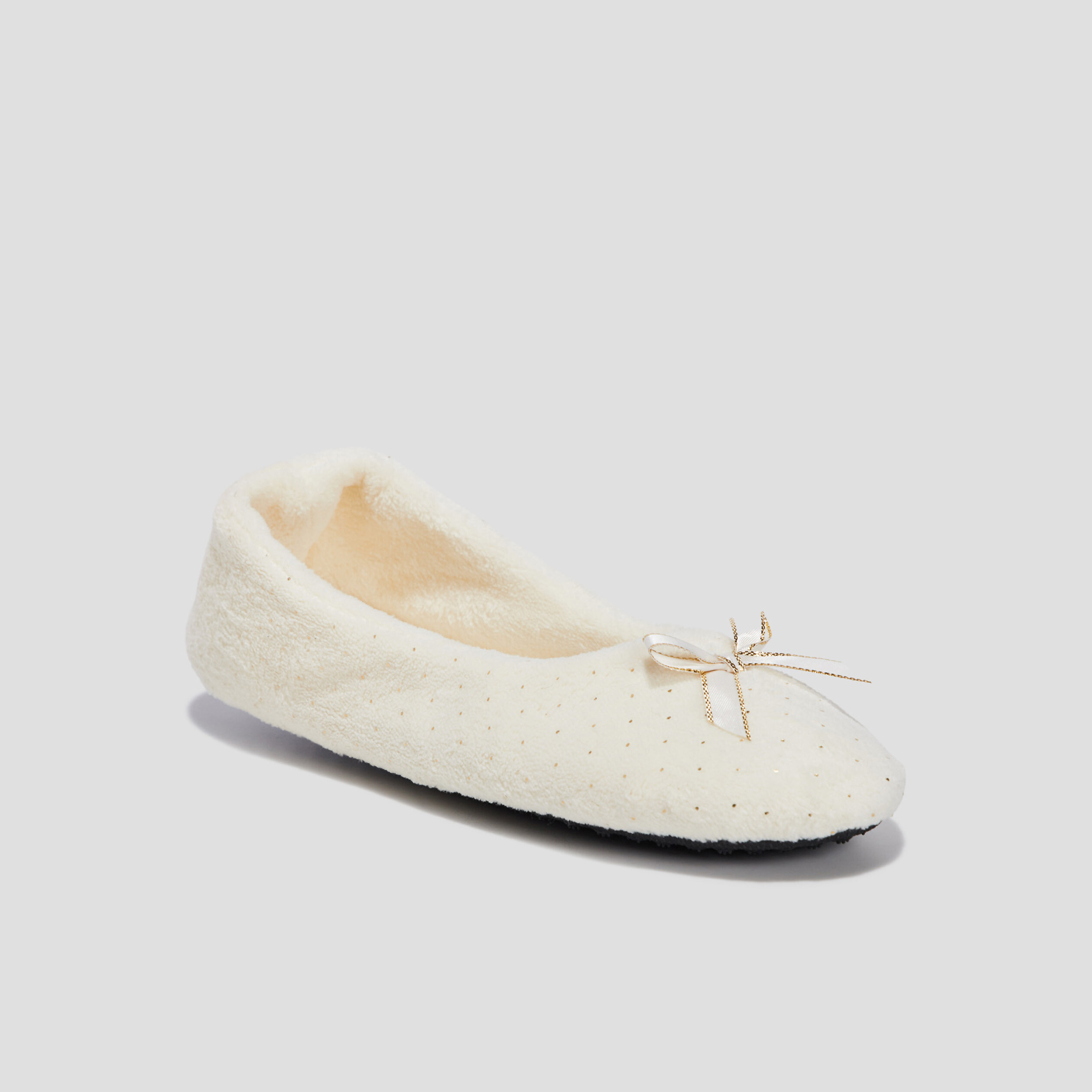 Chaussons ballerines blanc femme | La Halle