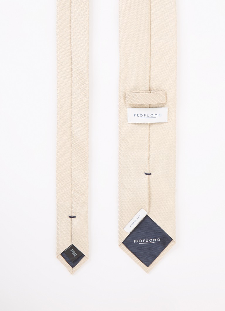 Profuomo Silk tie with micro pattern