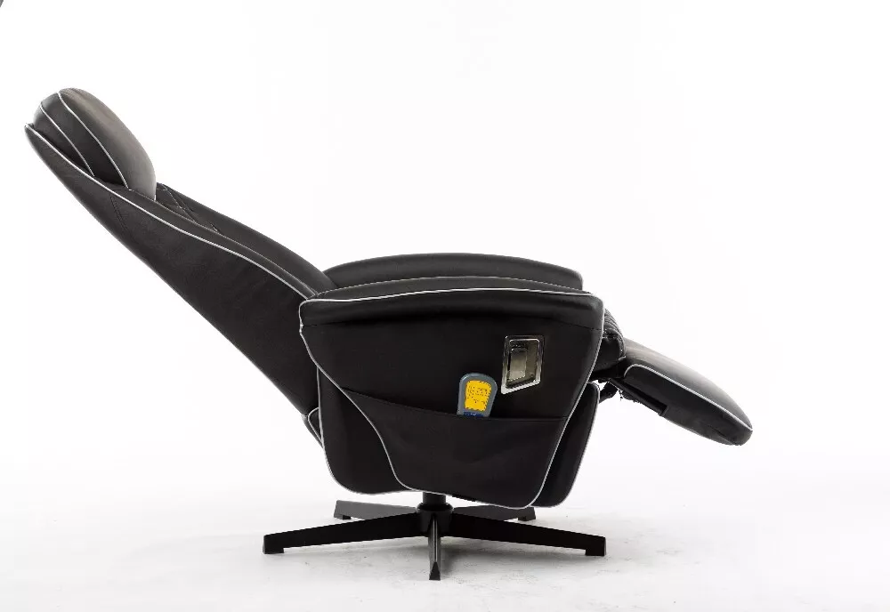 Happy Home Happy Home Elektrischer Massagesessel Relaxsessel HWP09-SCW schwarz Lederoptik