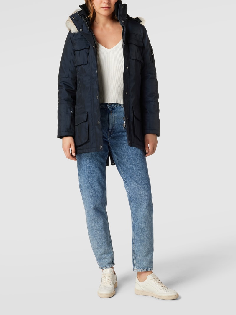 Funktionsjacke mit Label-Patch Modell 'Schneezauber' in dunkelblau