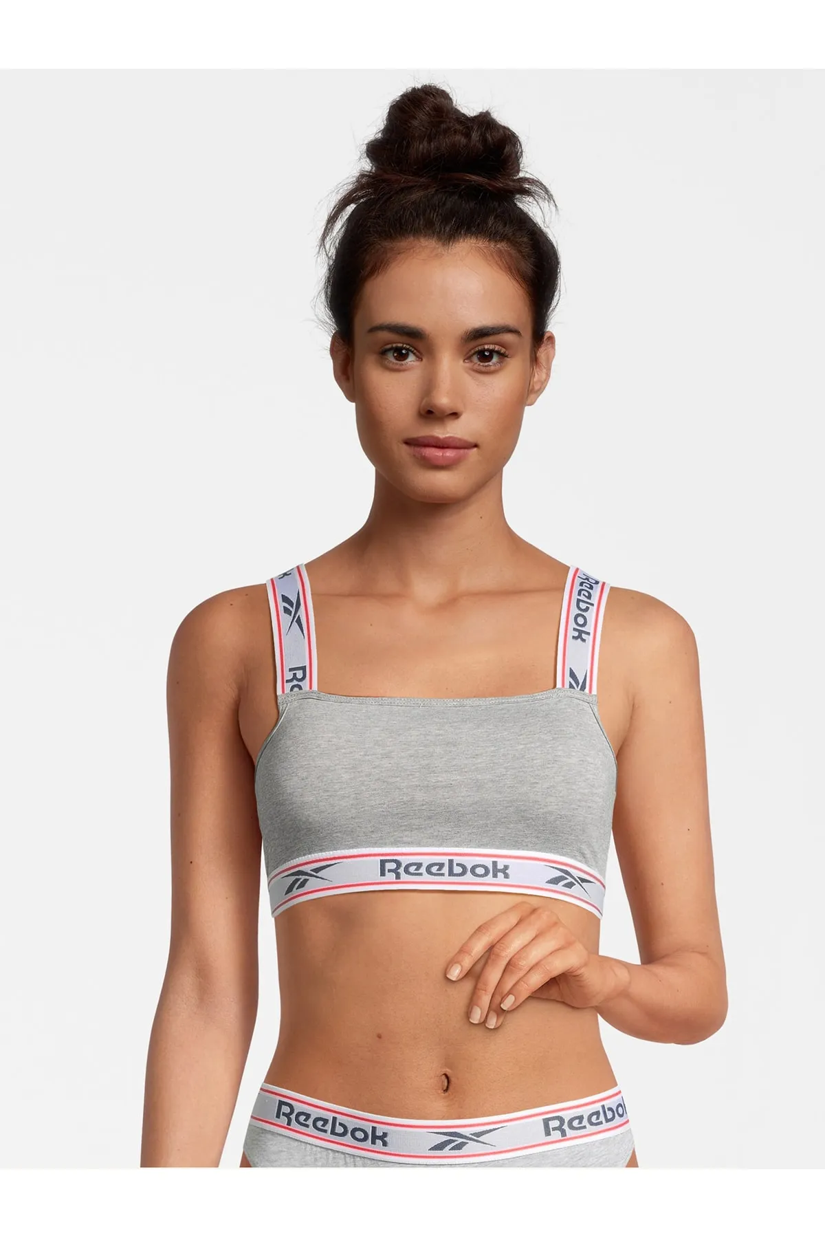 Reebok  Sport-BH - Grau - Unifarben