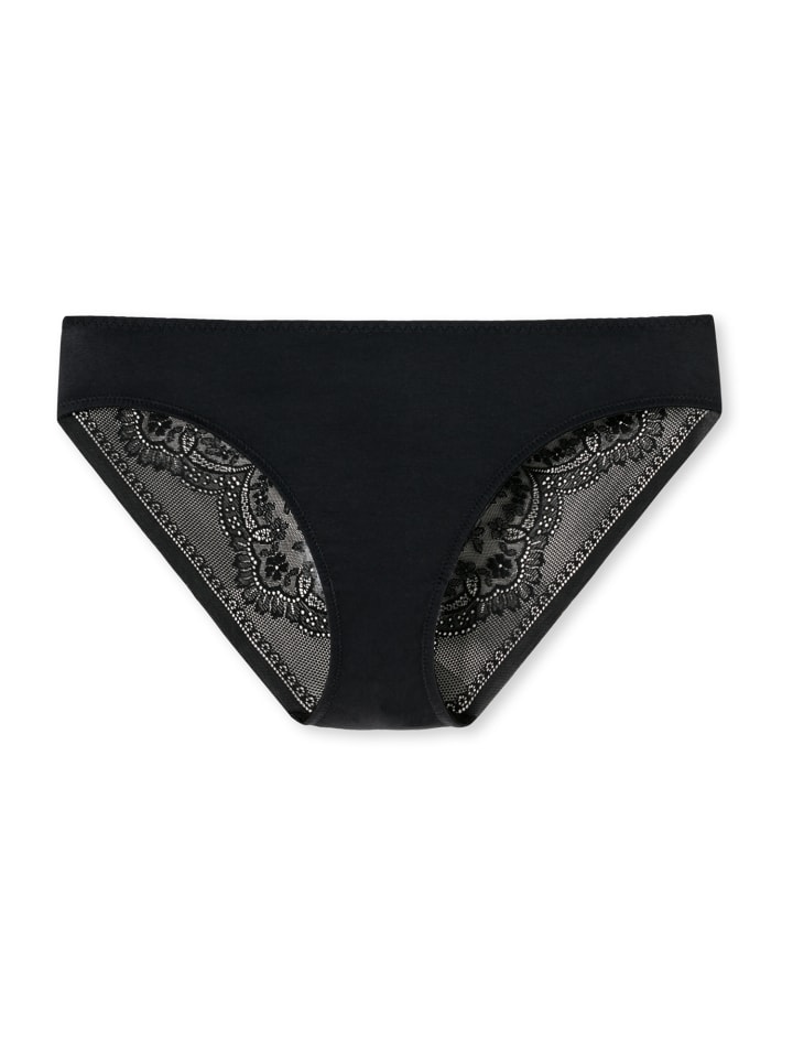 Schiesser Slip Invisible Lace in Schwarz günstig kaufen