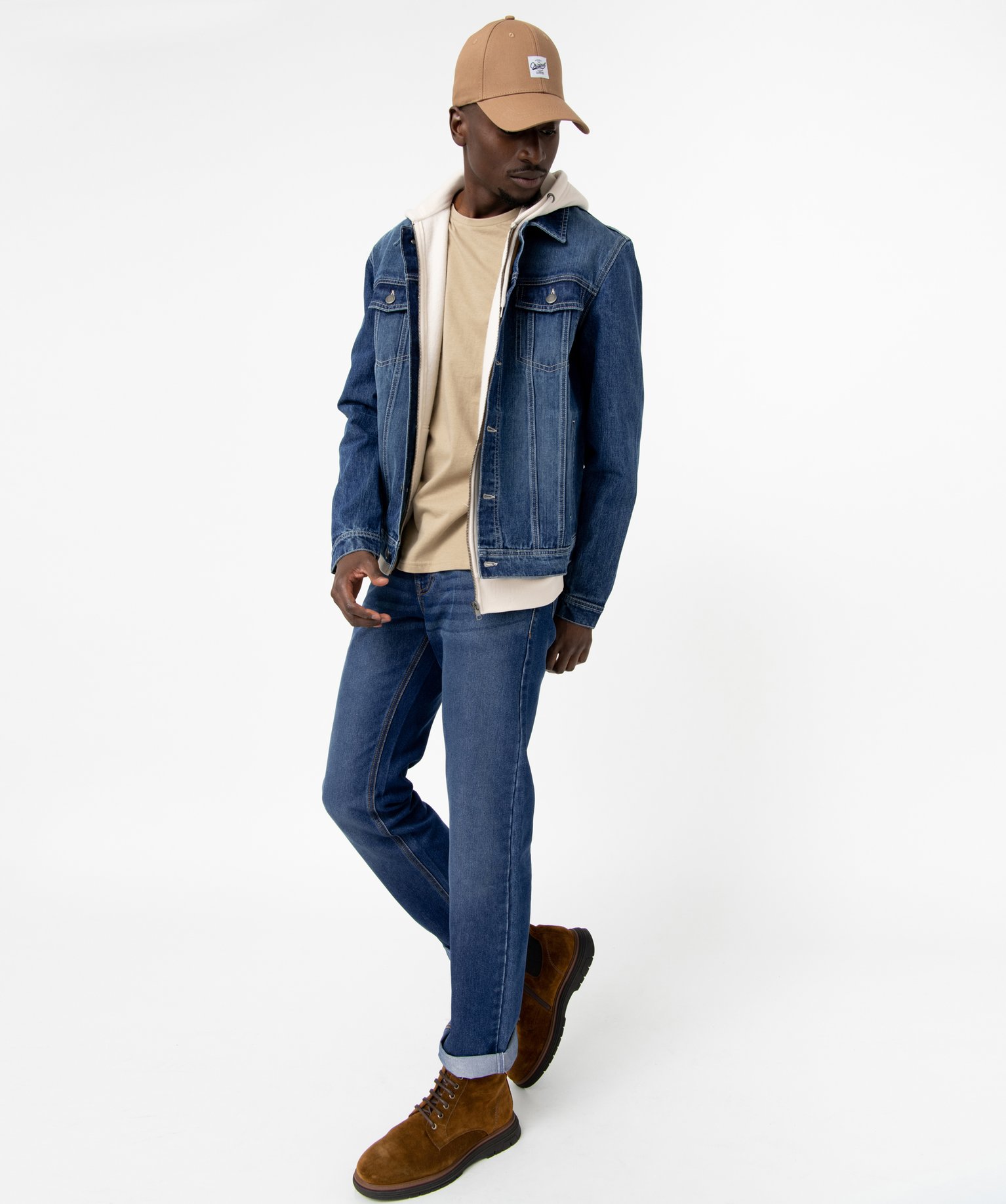 Jean homme écoresponsable coupe slim noir | GEMO