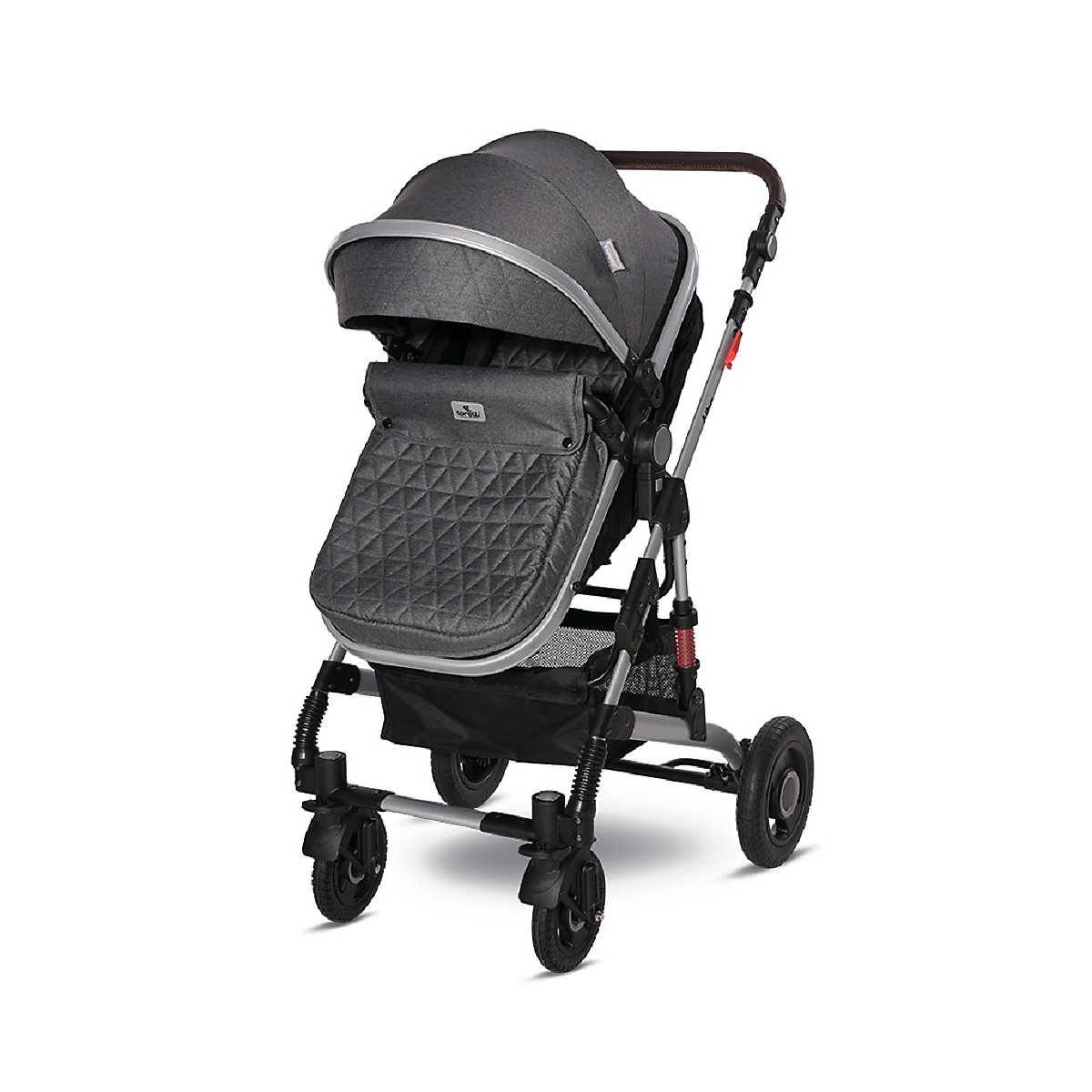 Kinderwagen Alba 2 in 1, Babywanne als Sportsitz einsetzbar, Gummireifen Kombikinderwagen