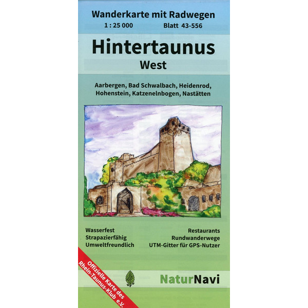 Hintertaunus West 1 : 25 000, Blatt 43-556 - Wanderkarte