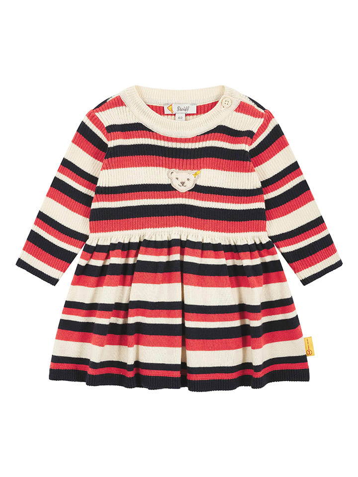 Steiff Kleid in Creme/ Rot/ Schwarz günstig kaufen