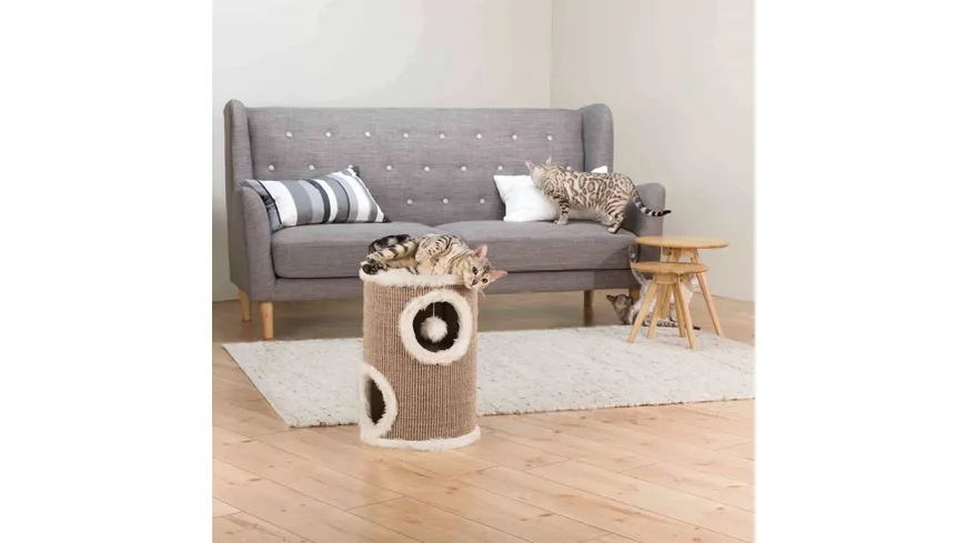 Trixie Cat Tower Edoardo braun/beige 50 cm Katzen Kratzgelegenheit