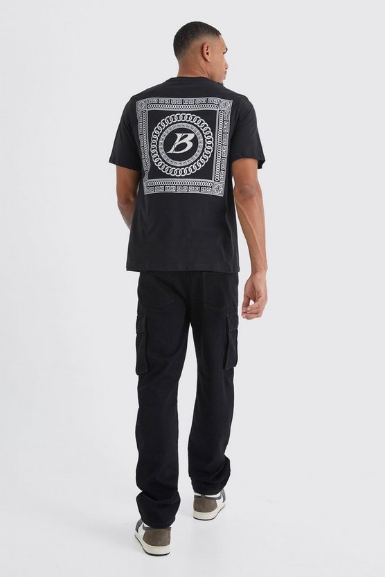 Tall Oversize T-Shirt mit M-Print