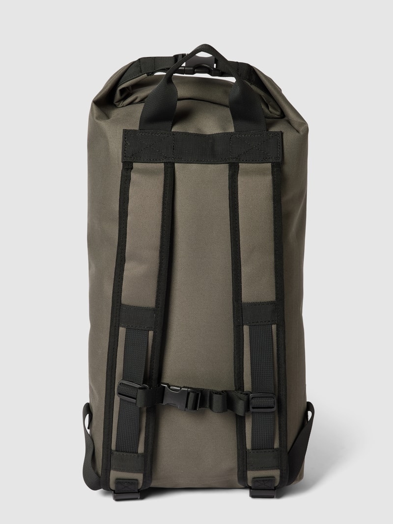 Rucksack mit Label-Patch in olivgrün