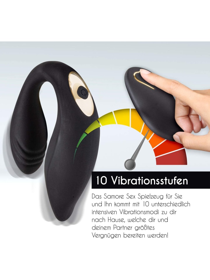 SAMORE Paar-Vibrator mit Fernbedienung in schwarz günstig kaufen onesize