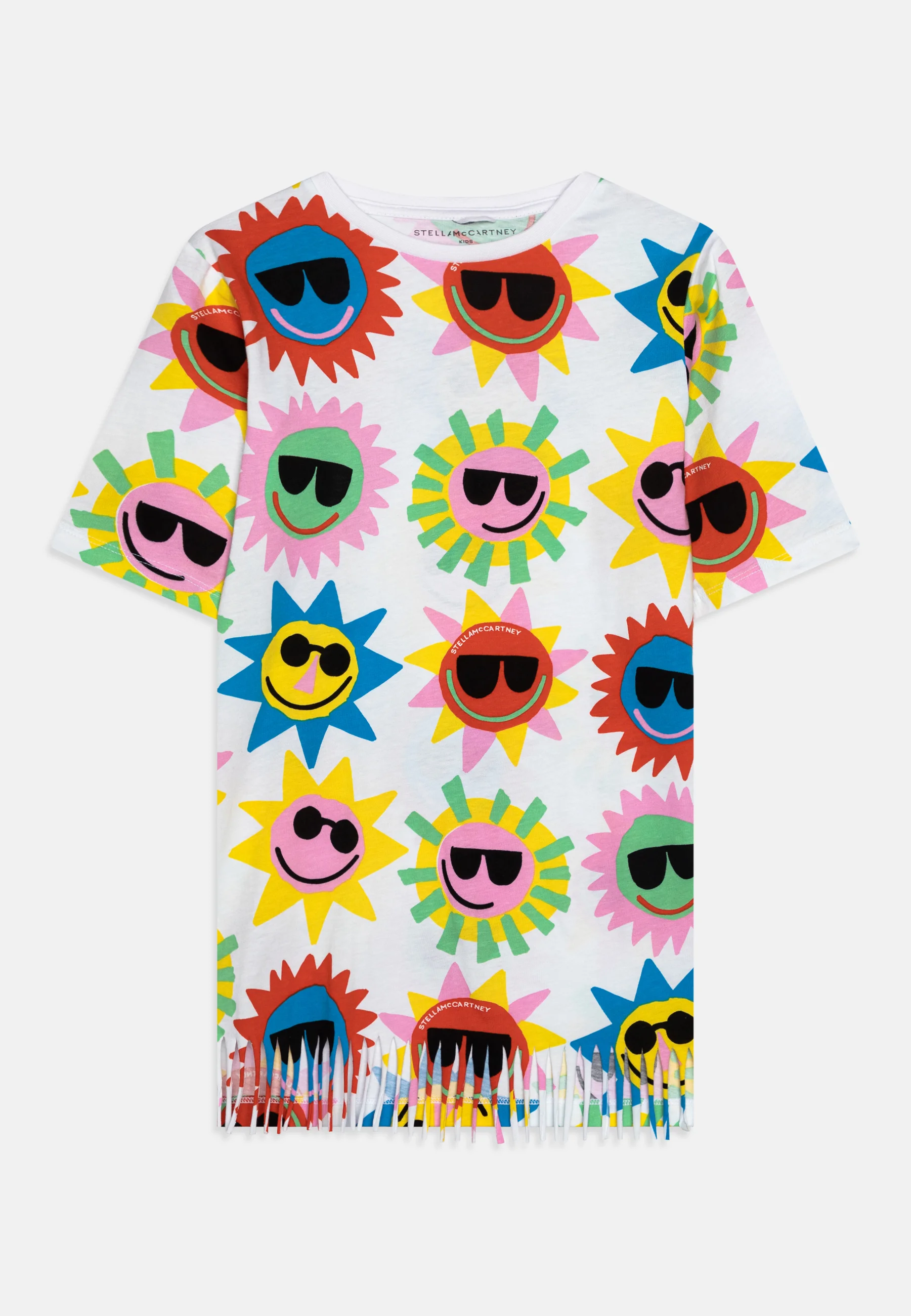 Stella McCartney Kids VESTIDO NIÑA ESTAMPADO GRÁFICO SOL - Vestido de punto