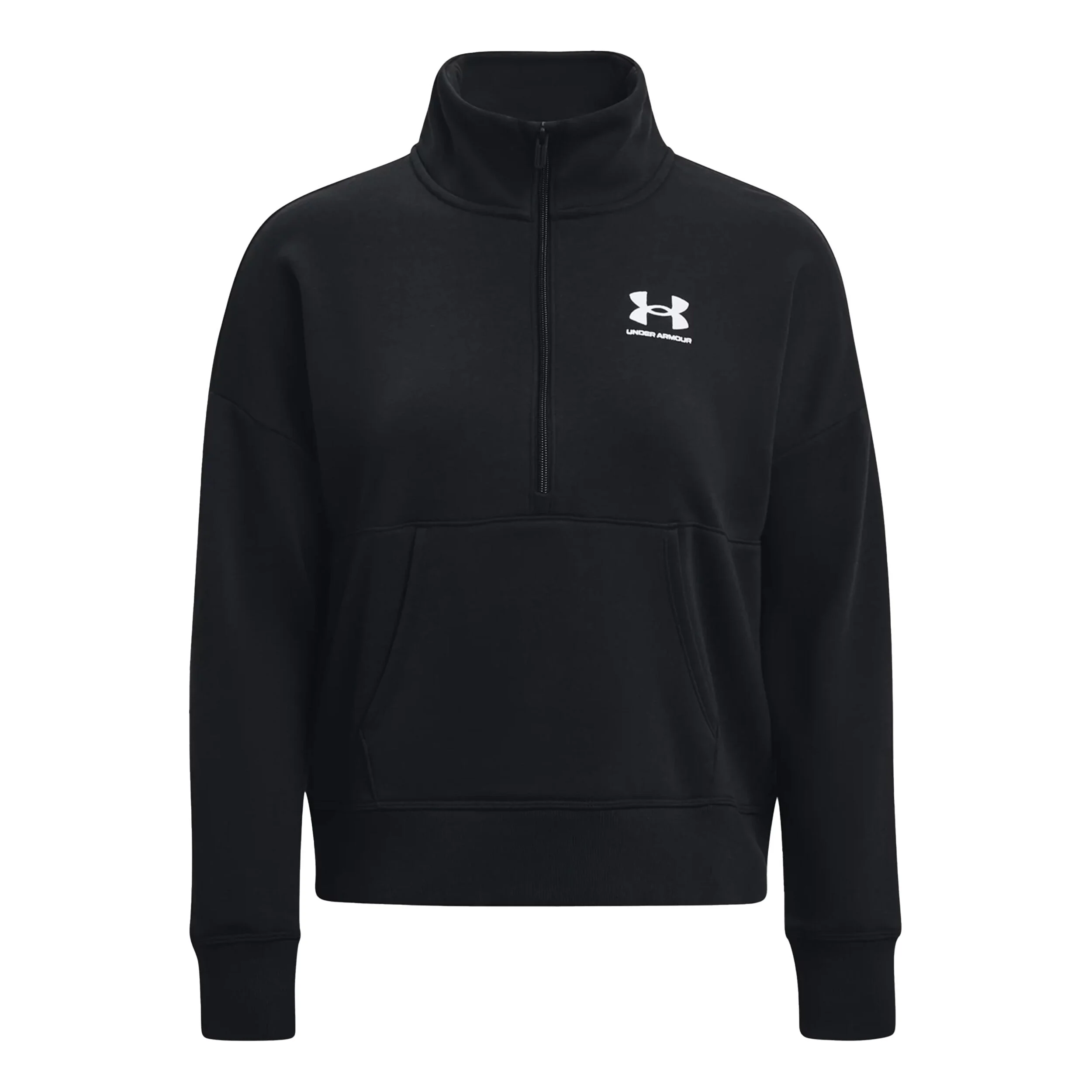 Rival Fleece 1/2 Zip Trainingsjacke Damen - Schwarz