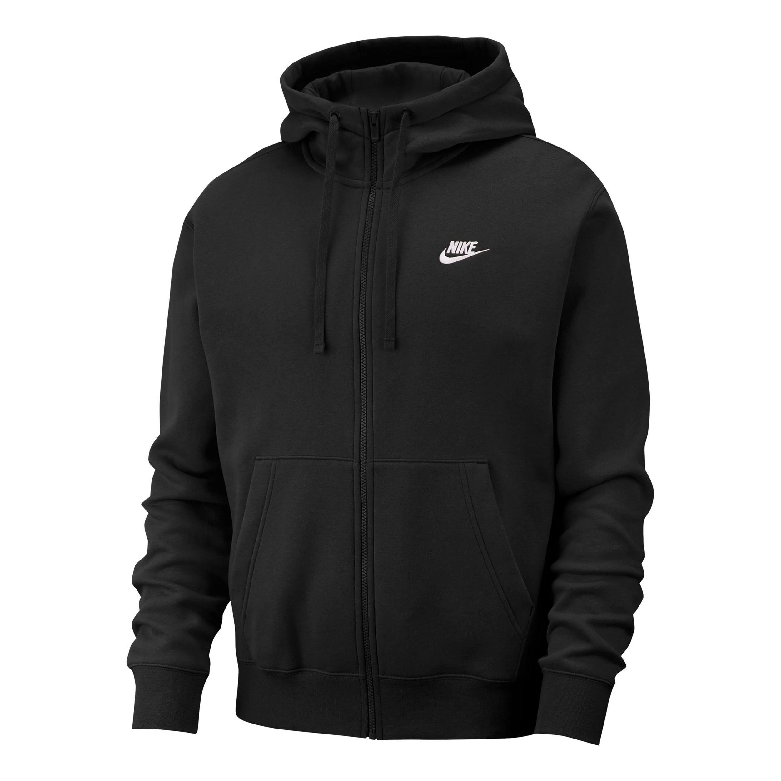 Sportswear Club Sweatjacke Herren - Schwarz, Weiß