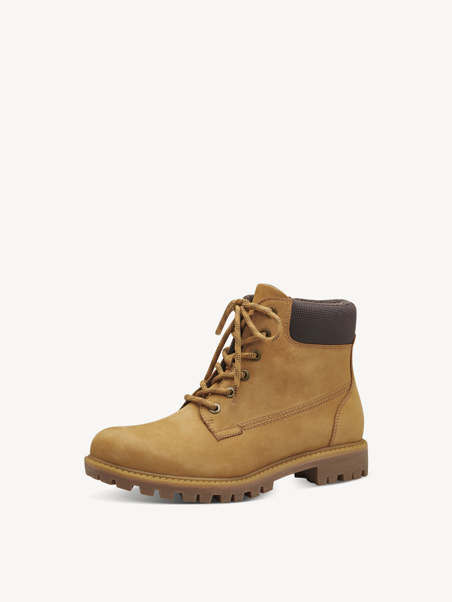 Bottine en cuir - jaune