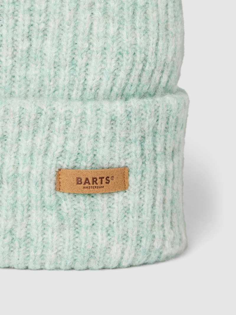 Beanie mit Label-Detail Modell 'Witzia' in mint