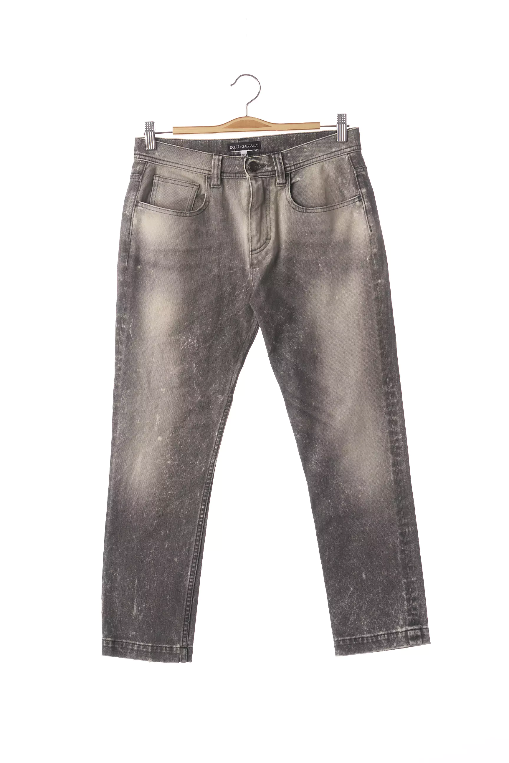 Dolce Gabbana Pantalon7 8 Femme couleur gris