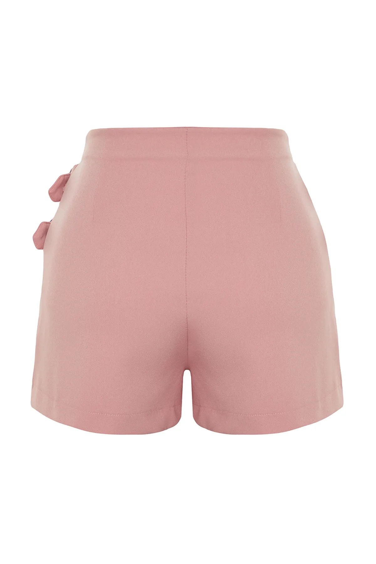 Trendyol Collection  Staubiger Rose-Gürtel-detaillierter gewebter Shorts-Rock TWOAW21SR0034