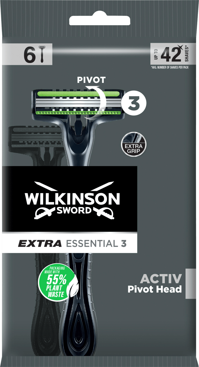 Einwegrasierer, Extra Essential 3 Activ, 6 St