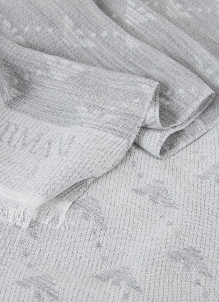 Emporio Armani Scarf with jacquard logo print 190 x 80 cm