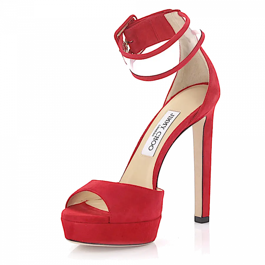 Jimmy Choo - Plateausandalen - rot