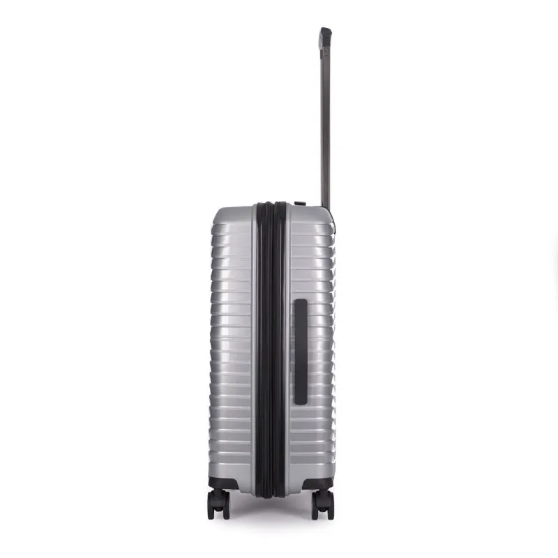 Stratic Bright + Koffer M (erweiterbar) - Silver