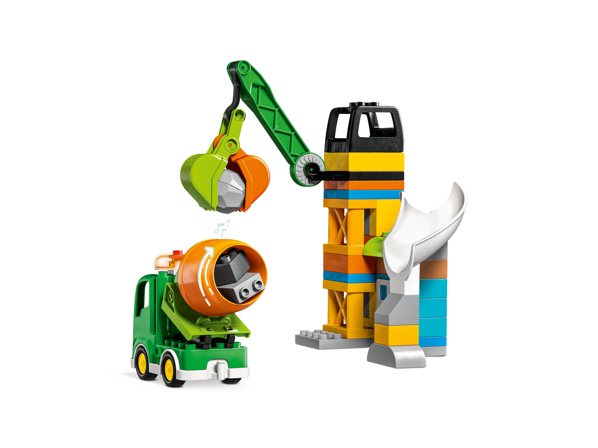 Baustelle mit Baufahrzeugen 10990
