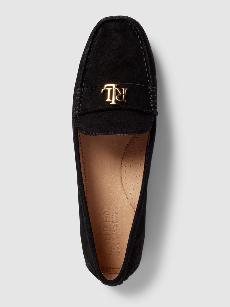 Penny-Loafer aus Leder mit Label-Detail Modell 'BARNSBURY' in schwarz