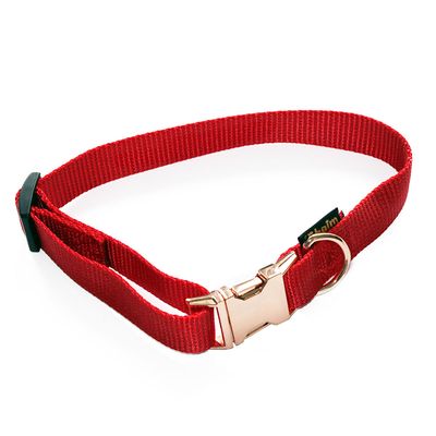 Heim Halsband geriegelt Rosé, rot