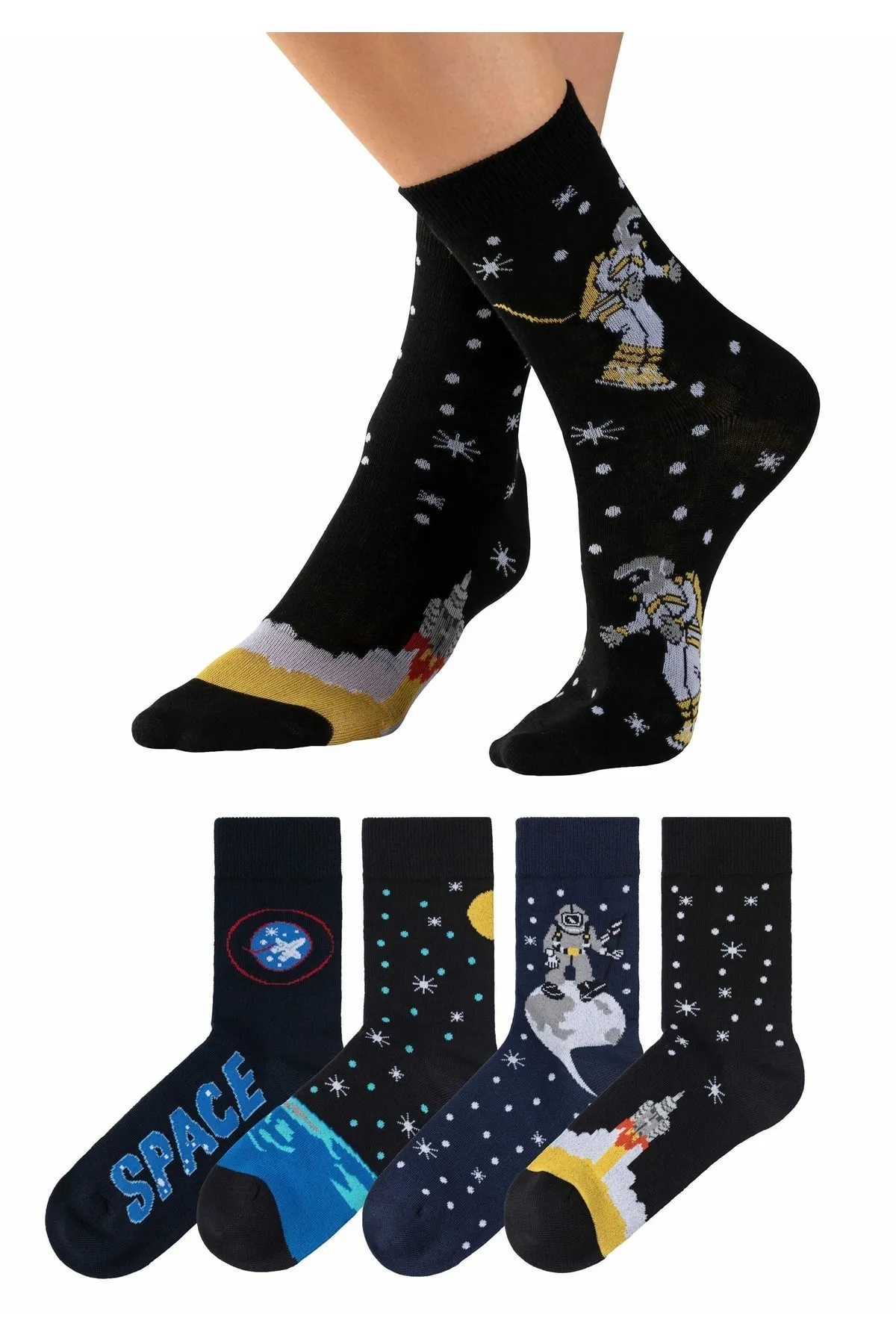 HIS  Socken - Blau - Unifarben